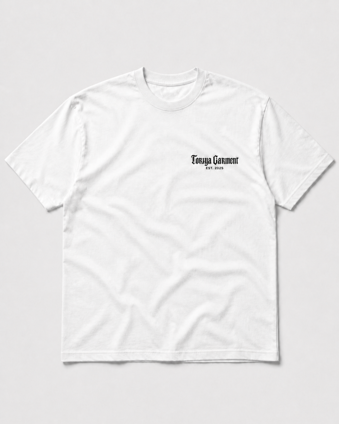 WHITE TEE BLACK